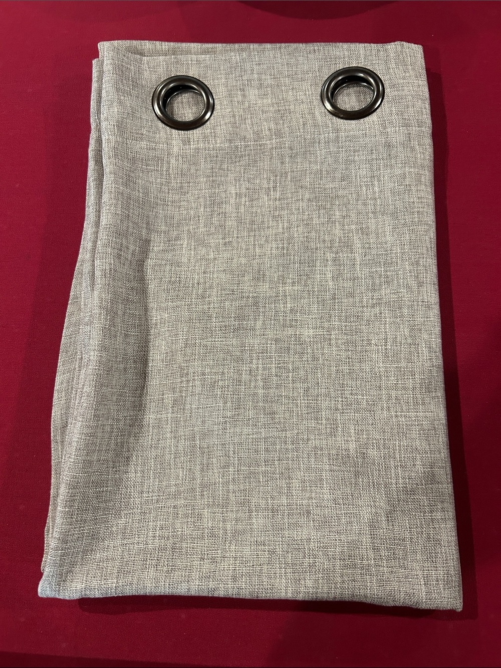 Light Gray Women's Skirt with Metal Eyelet Detail
